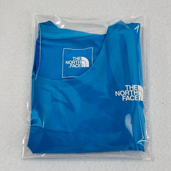 THE NORTH FACE Mens Medium True Run Short Sleeve Panel Running Shirt Blue 2021 - Picture 16 of 16